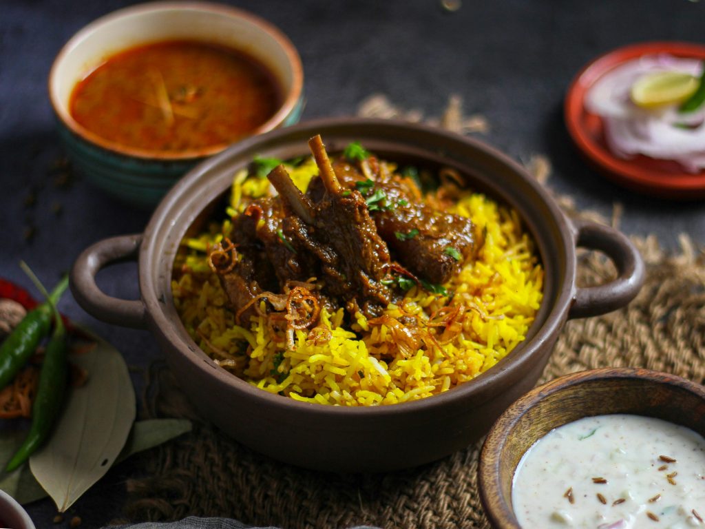 Wine and Lamb Pairing: The Definitive Guide Savor the rich flavors of lamb biryani, perfectly spiced and served with traditional sides.