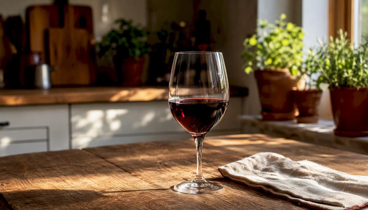 Best Red Wines for Beginners: Easy and Delicious Glass of smooth red wine on wooden table