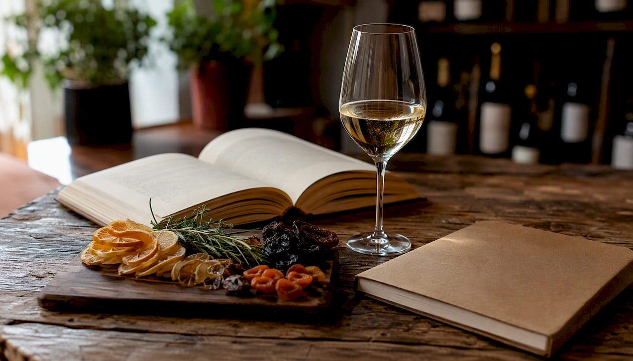 Top Wine Books for Beginners: Best Picks for 2026 Wine tasting setup with flavor notes on table