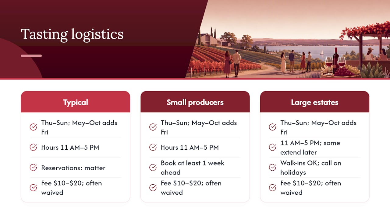 What you need to know about tasting logistics — overview diagram