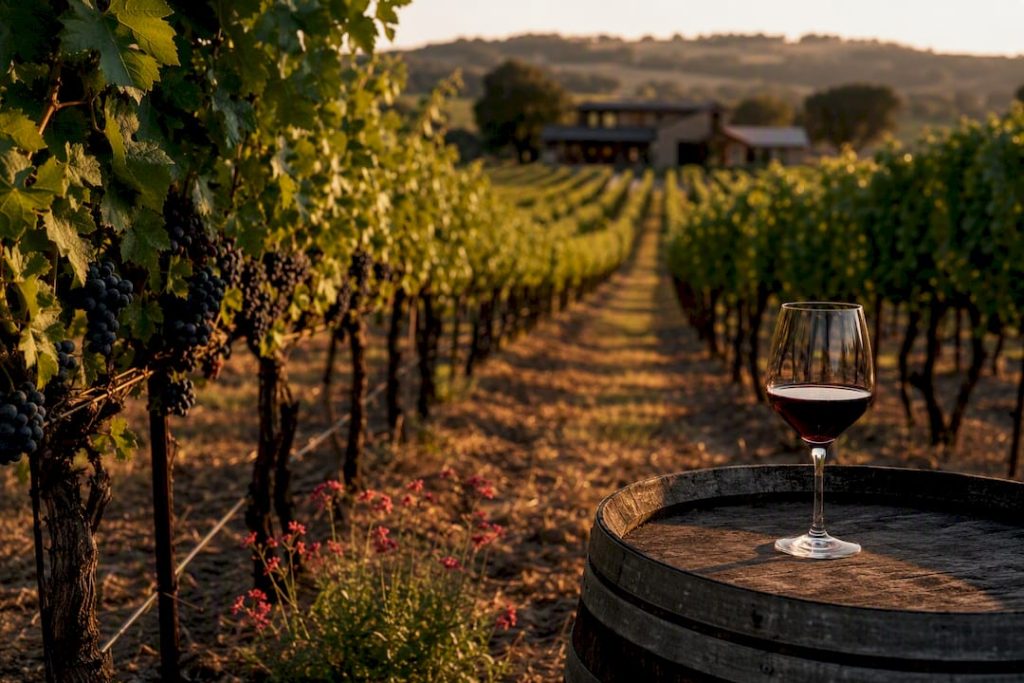 Paso Robles vineyard and winery building